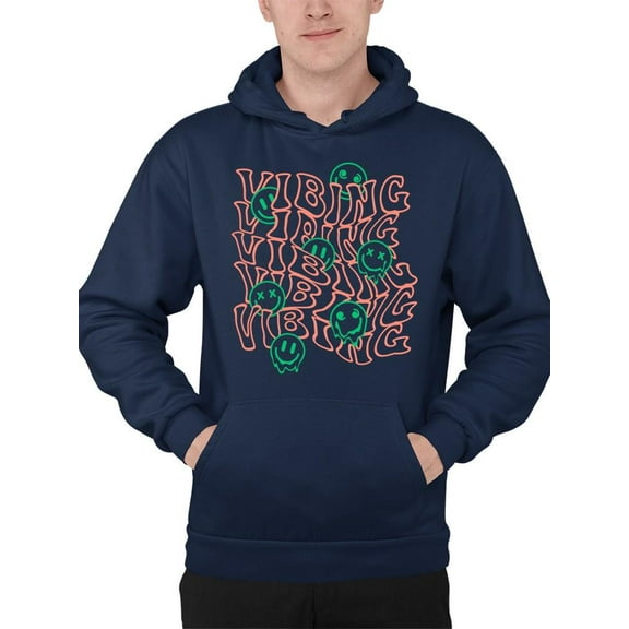 Vibrant Graphic Smile Hoodie Men's