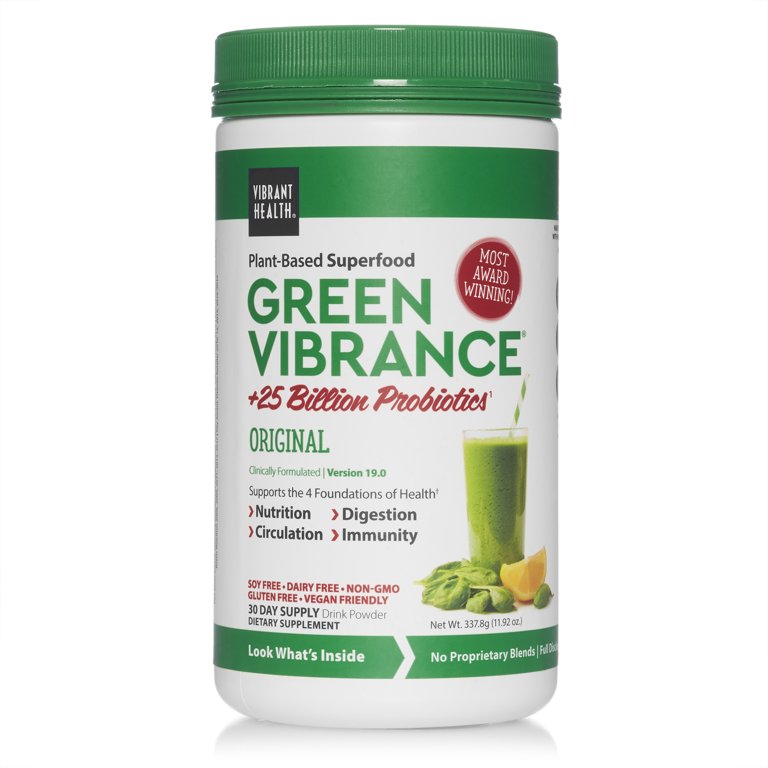 Vibrant Health Vibrance® Essential Daily Green Food Orange Pineapple 9 Oz  30 Day Supply