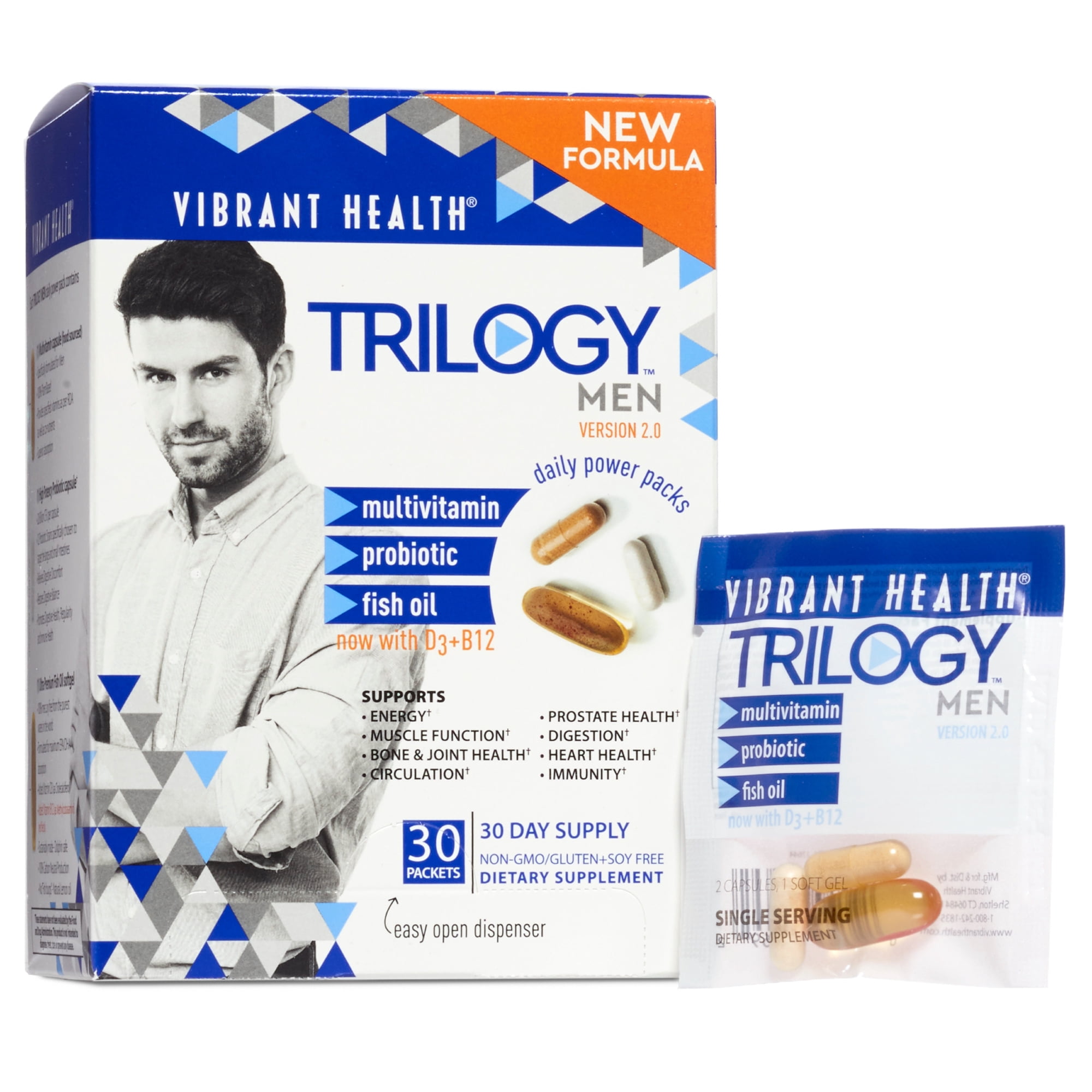 Vibrant Health Trilogy for Men - 30 Day Supply