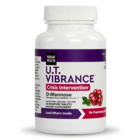Vibrant Health Urinary Tract Biotic Vegetable Tablets, Blueberry, 50 Ct