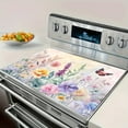 thumbnail image 1 of Vibrant Heat & Scratch Resistant 1pc Butterfly & Floral Pattern Gas Stove Cooktop Panel Protector - Easy to Clean, Durable Material - Fits Any Kitchen, Stove Top Protectors, 1 of 8