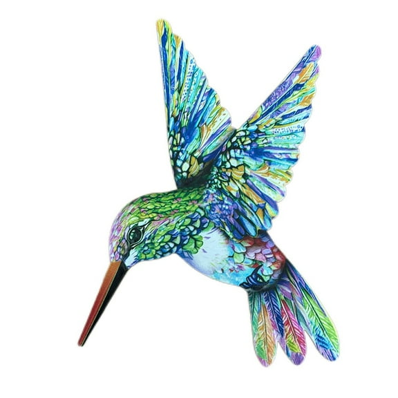 Vibrant Hummingbird Metal Wall Decor: Easy To Hang, Perfect For Any Space!