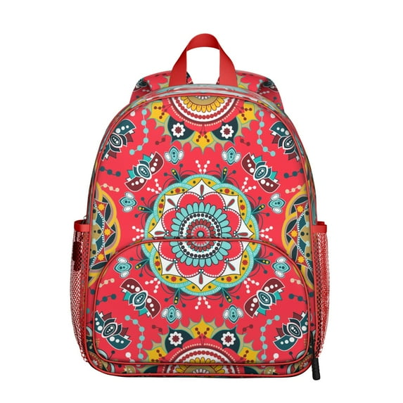 Vibrant Indian Backpack - Waterproof Ergonomic School Bag with Breathable Padded Back