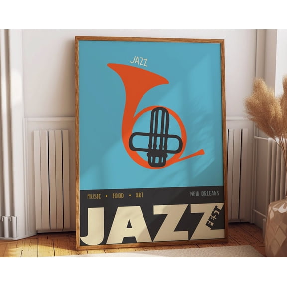 Vibrant Jazz Festival Poster - Colorful Music Room Print - Perfect Wall Art For Jazz Enthusiasts And Music Lovers Wall Art, Modern Wall Decor, 8x12 UNFRAMED