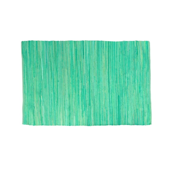 Vibrant Karla Dubois Shea Area Rug in Aqua Breeze