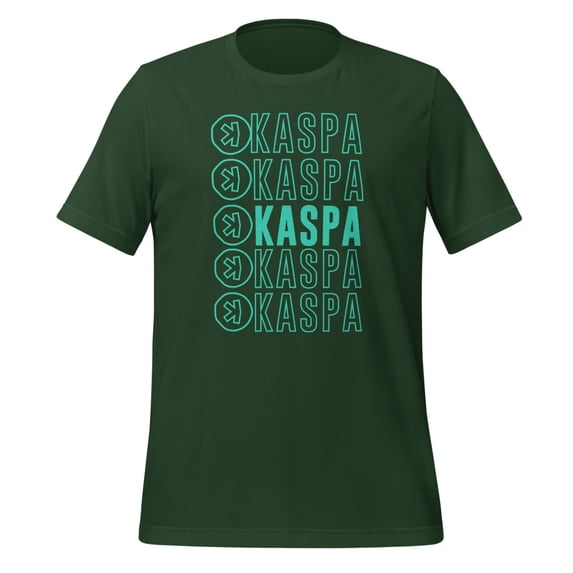 Vibrant Kaspa Crypto Shirt, Unisex, Bold Colors Kaspa Miner Shirt, Kaspa Mining Shirt, Kaspa Crypto Bullrun Shirt (Forest, 2XL)