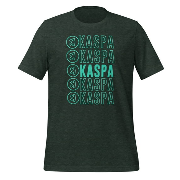 Vibrant Kaspa Crypto Shirt, Unisex, Bold Colors Kaspa Miner Shirt, Kaspa Mining Shirt, Kaspa Crypto Bullrun Shirt (Heather Forest, 2XL)
