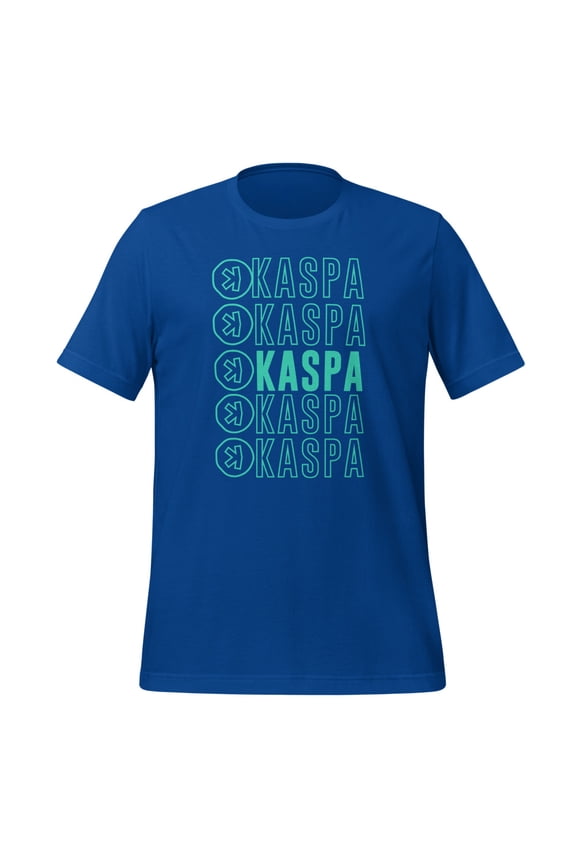 Vibrant Kaspa Crypto Shirt, Unisex, Bold Colors Kaspa Miner Shirt, Kaspa Mining Shirt, Kaspa Crypto Bullrun Shirt (True Royal, L)