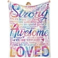 thumbnail image 1 of Vibrant Kids Blanket - Super Soft Hug Throw for Boys & Girls, Inspirational Get Well Gift After Surgery or Illness, 50"x60", 1 of 1