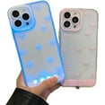 thumbnail image 1 of Vibrant LED Bowknot Phone Case, Built-in Colorful Glowing Cover with Flash Light, Sound Activated LED Case for Most Smartphones, 1 of 9