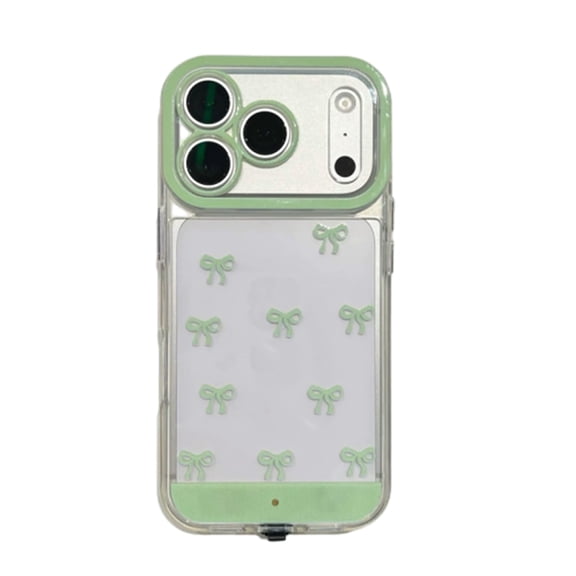 Vibrant LED Bowknot Phone Case,LED Phone Case for iPhone17/16/15/14 Plus Pro Max,Slim Clear Aesthetic Phone Cover Shockproof Protective Cover