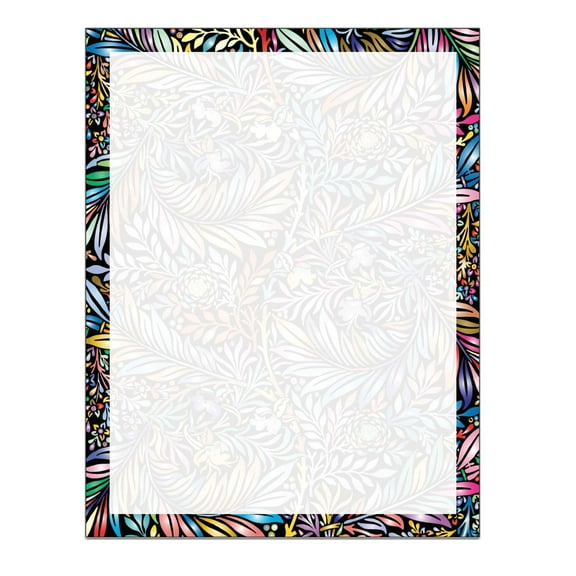 Vibrant Leaves Letterhead Laser & Inkjet Printer Paper, 100 Sheets per Pack