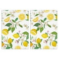 thumbnail image 1 of Vibrant Lemon Kitchen Towels Set of 2, 18x26 Inch Soft Absorbent Dish Towels, Fruit Design Tea Towels and Hand Towels for Home Decor, Perfect for Kitchen Use, 1 of 3