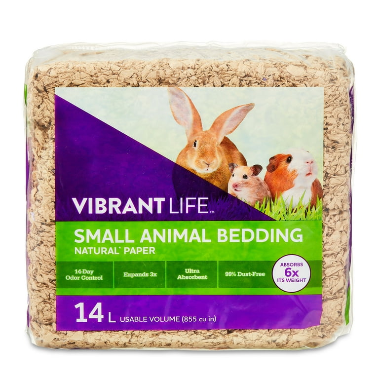 Vibrant Life Small Animal Bedding, Natural Brown Paper, 14 L Bag