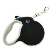 Vibrant Life 13' Reflective Retractable Tape Leash, Black, M