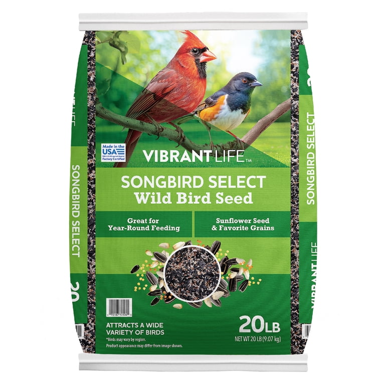 Vibrant Life Songbird Select Wild Bird Seed, 20 lb Bag, Size: 20 lbs