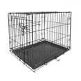 thumbnail image 1 of Vibrant Life 24 in Foldable Metal Dog Training Crate with Divider Panel and Leak-Proof Tray, 1 of 10