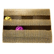 Vibrant Life 3-Sided Corrugated Cardboard Activity Center, Cat Scratching Pad, Multicolored, O/S