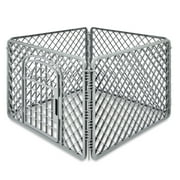 Vibrant Life 4-Panel Pet Playpen, 24”H Dog Fence with Door for Indoor and Outdoor Use