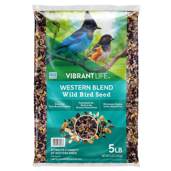Vibrant Life Western Blend Wild Bird Seed, 5 lb. Bag