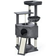thumbnail image 1 of Vibrant Life 50inch Cat Tree Tower with Large Condo and Perch for Indoor Cats, Gray, 1 of 10