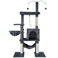 thumbnail image 1 of Vibrant Life 58.5inch Multi Level Cat Tree Tower with Interactive Dangling Ball and Double Base,Gray, 1 of 13