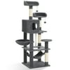 Vibrant Life 60inch Multi-Level Cat Tree with Condo Scratching Post and Hammock