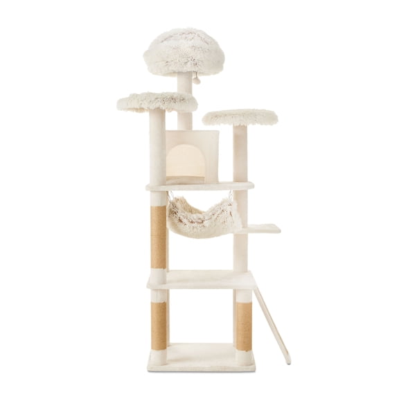 Vibrant Life 8-Level Cat Tree, Cream, 73 in