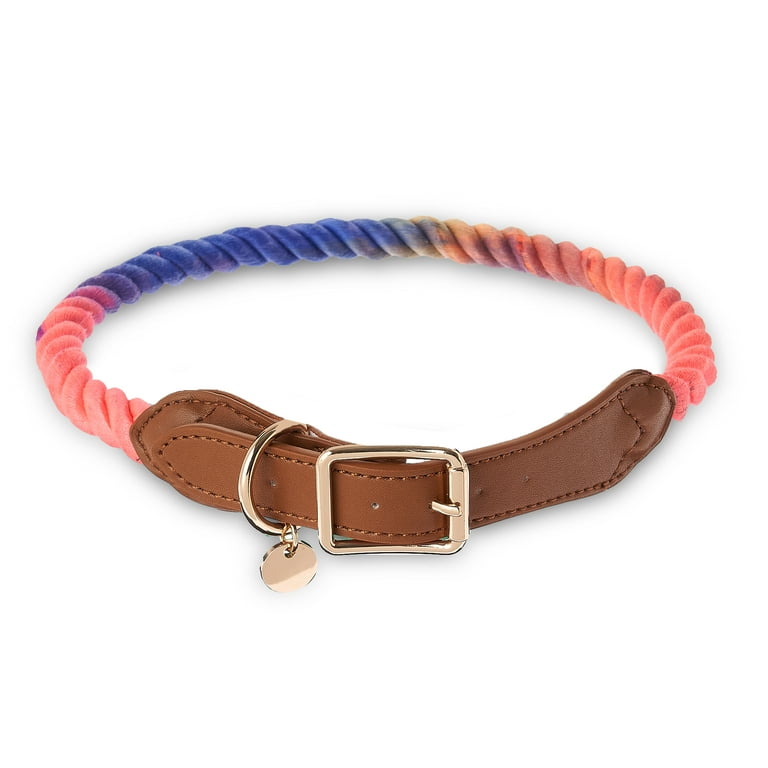 Leather rope collar top