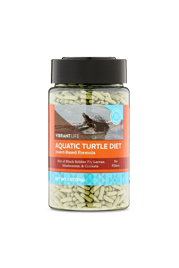Aquatic Turtle Diet, Insect-Based Pellets, 3 oz