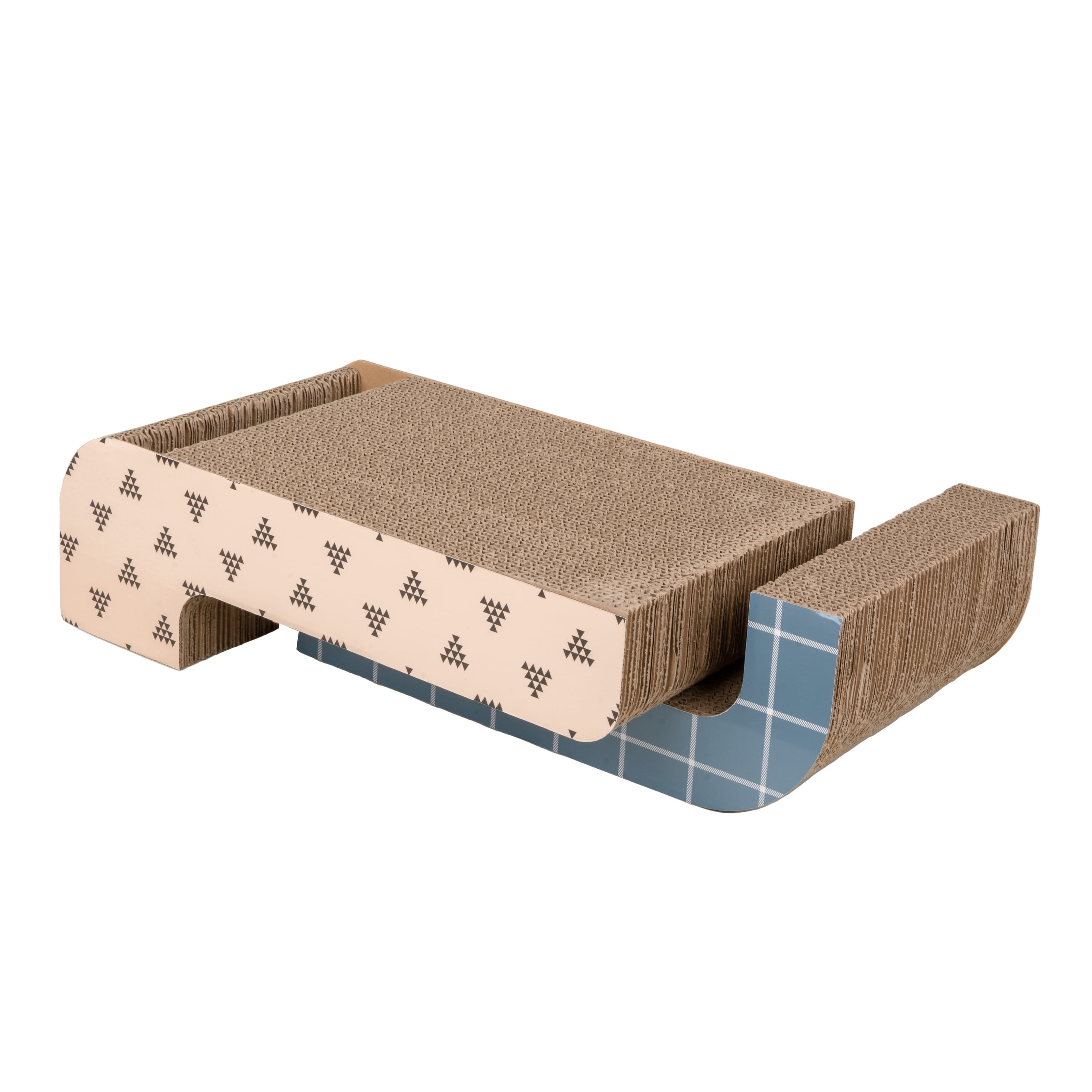 Multi-Color Corrugated Paper Cat Scratching Pad with Ball Track