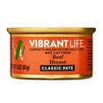 thumbnail image 1 of Vibrant Life Beef Dinner Classic Pate Wet Cat Food, Grain-Free, 3 oz Can, 1 of 14