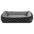 thumbnail image 1 of Vibrant Life Large Lounge Style Pet Bed, Black and White, 27" x 36", 1 of 10
