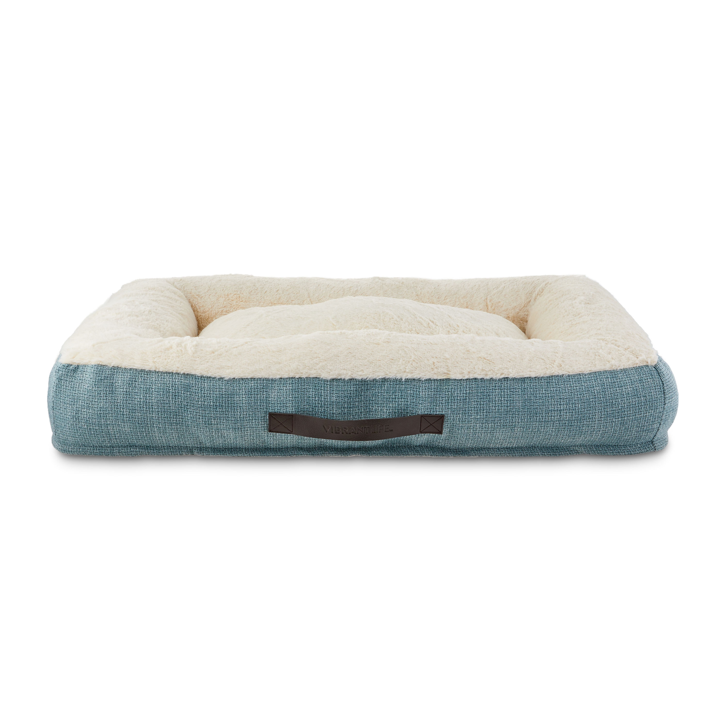 Vibrant Life Bolster Dog Pet Bed, Large