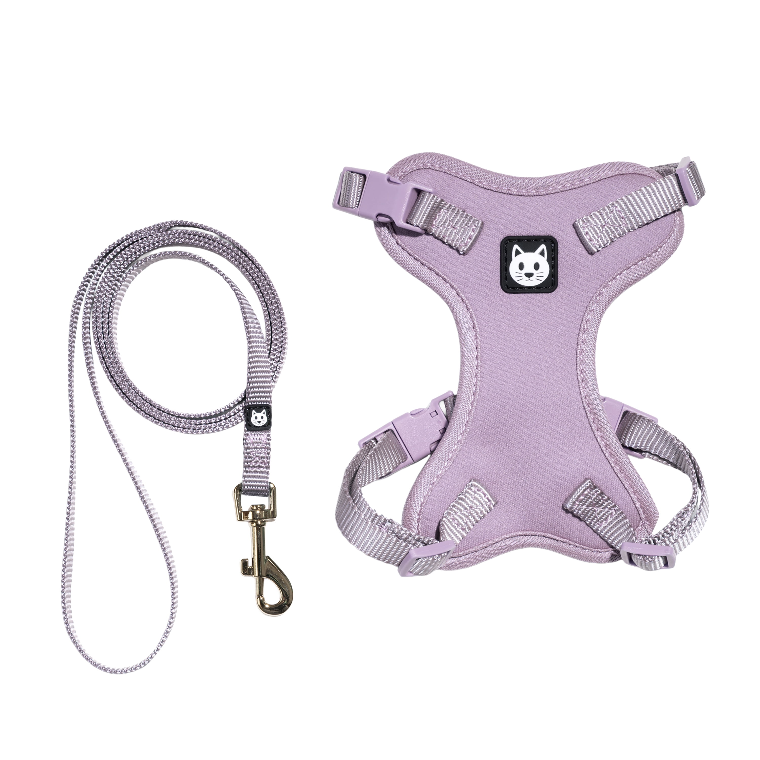 Vibrant Life Polyester Comfort Cat Harness and Leash Set, Lavender, One Size