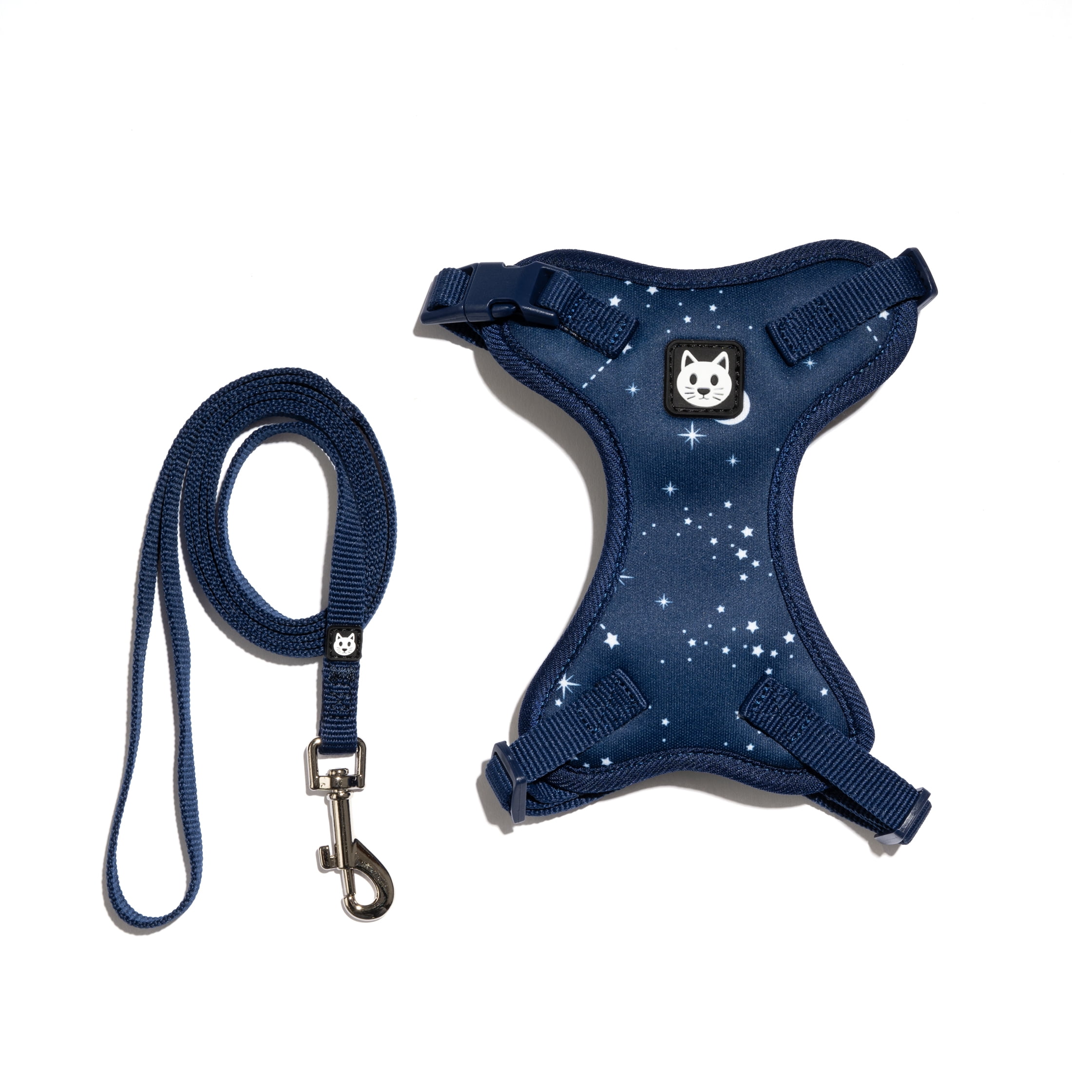 Vibrant Life Celestial Cat Harness & Leash Set, Blue, One Size Fits Most