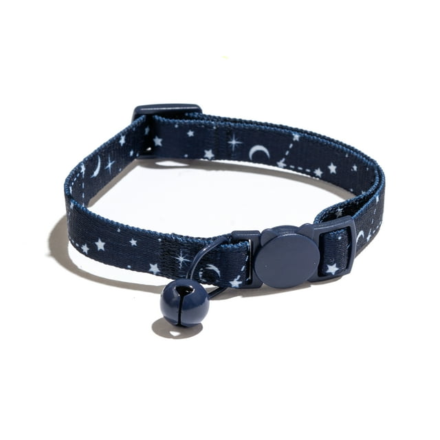 Vibrant Life, Celestial Print Breakaway Fashion Cat Collar, Blue, One Size Fits Most