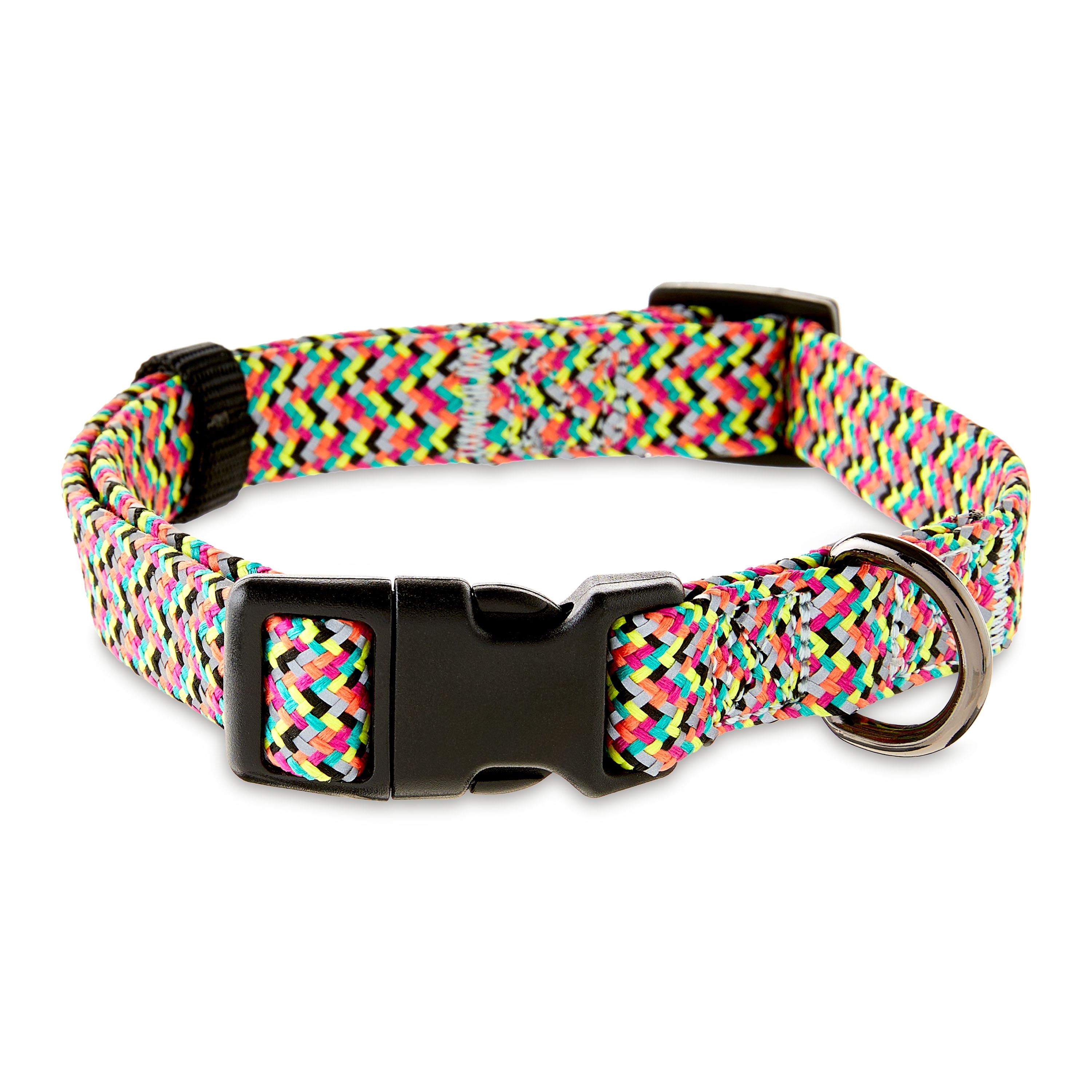 Vibrant Life Chevron Reflective Adjustable Dog Collar, Medium - Walmart.com