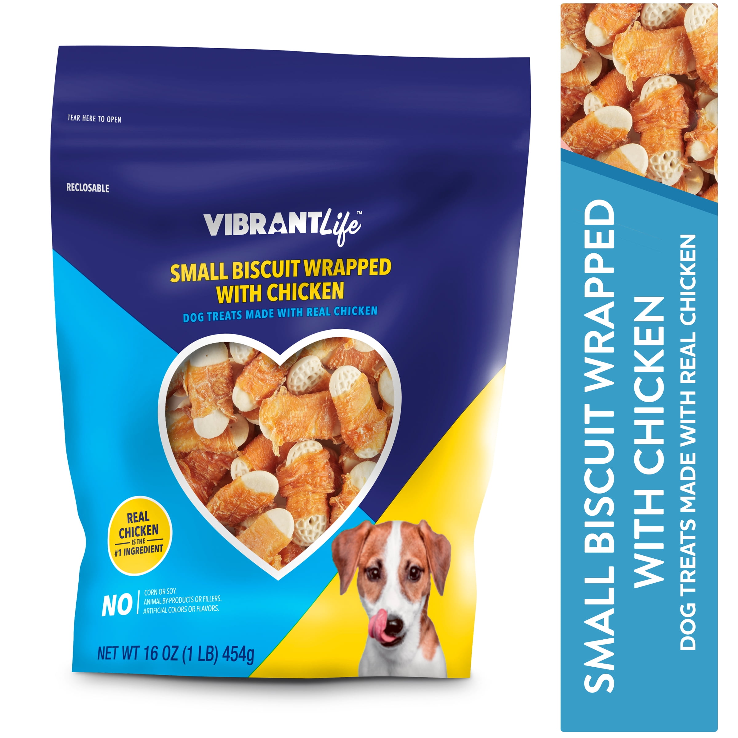 Vibrant Life Chicken Flavor Biscuit Treats for Dogs, 16 oz.
