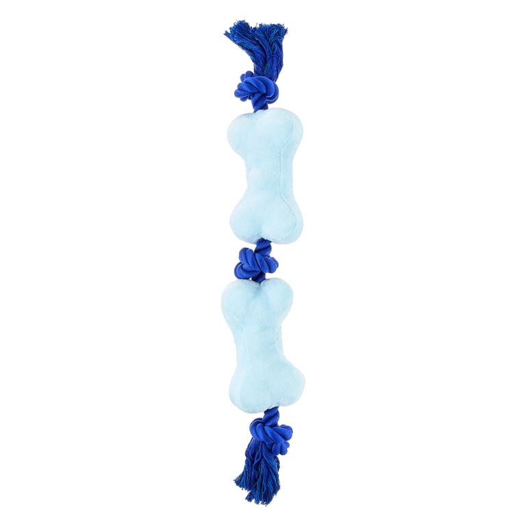 Vibrant Life Chomp and Tug Buddy Squeaky Bones Dog Chew Toy