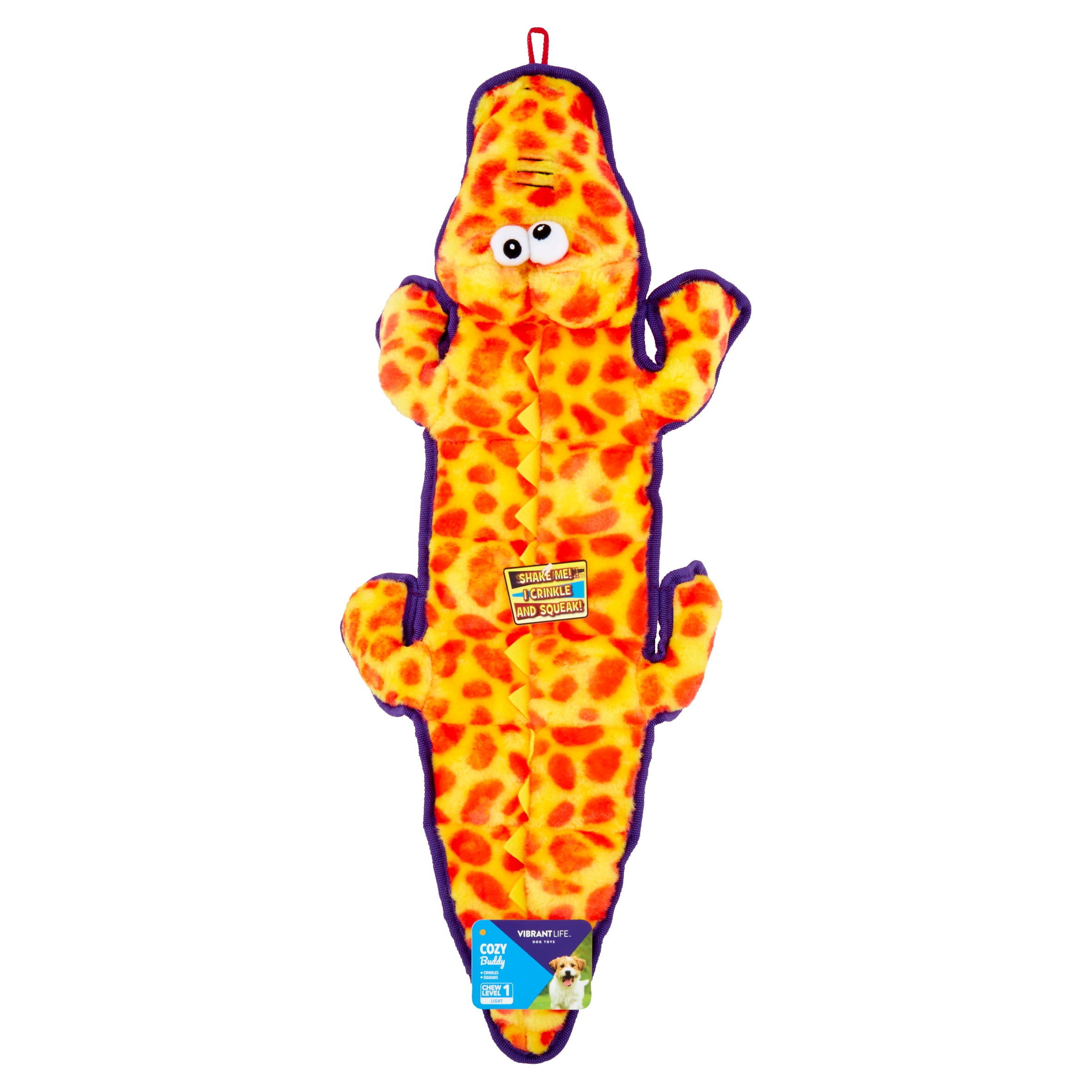 Vibrant Life Cozy Buddy Dog Toy, Characters May Vary, Chew Level 1