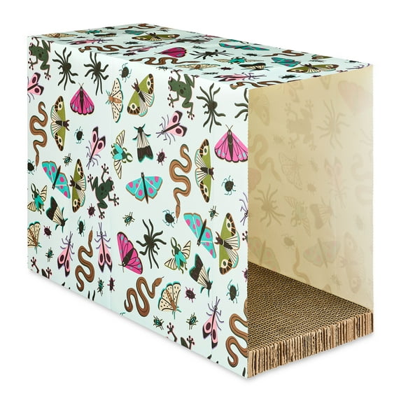 Vibrant Life Halloween Cat Scratching Pad, Creppy Critters Paper Bag, Corrugate Base, Natural Catnip, Multicolored