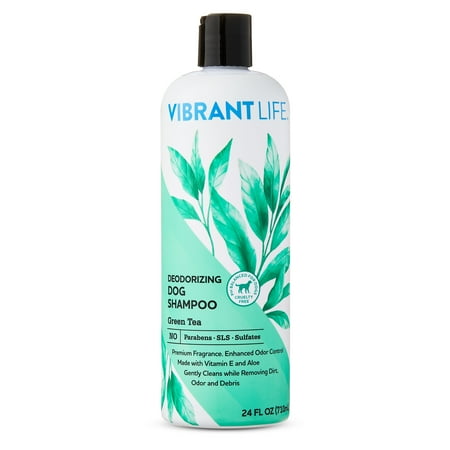 Vibrant Life Deodorizing Dog Shampoo with Green Tea, 24 fl oz