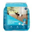thumbnail image 1 of Vibrant Life Disposable Dog Wraps for Male Dogs, X-Small, 12 Count, 1 of 8