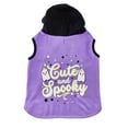 thumbnail image 1 of Vibrant Life Dog Clothes, Cute and Spooky Ghosts Halloween Pet Hoodie, Purple, Large, 1 of 9