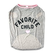 Vibrant Life, Dog Clothes, Favorite Child Spring Pet T-Shirt, Gray, L