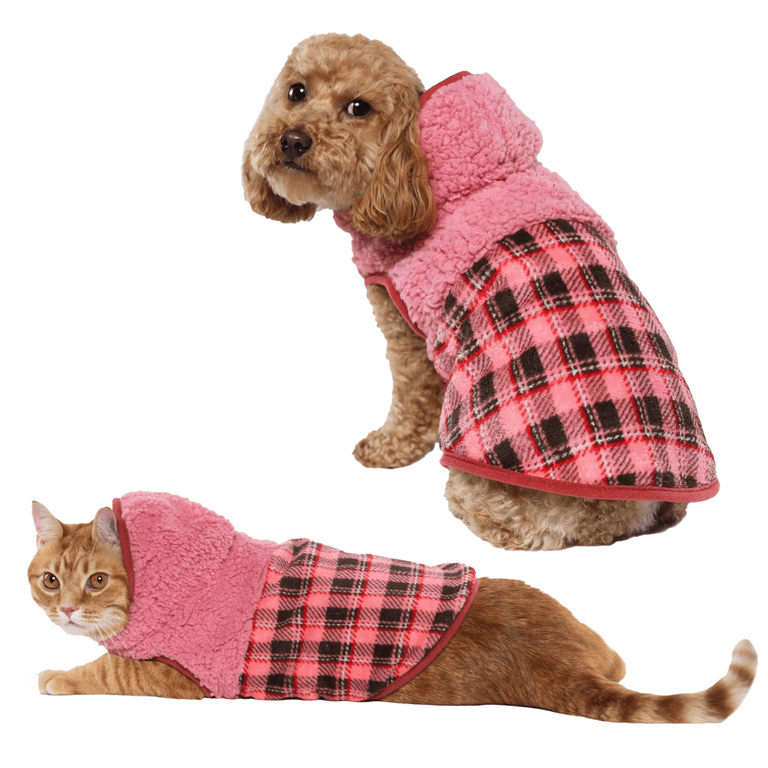 Fleece Hooded Sweater Dog Clothes Winter Hooded Jacket Fleece Hooded Sweater Dog Clothes Winter Hooded Jacket