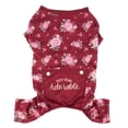 thumbnail image 1 of Vibrant Life Dog Clothes, Red Floral Print Pajama, for Dogs, Size Large, 1 of 4