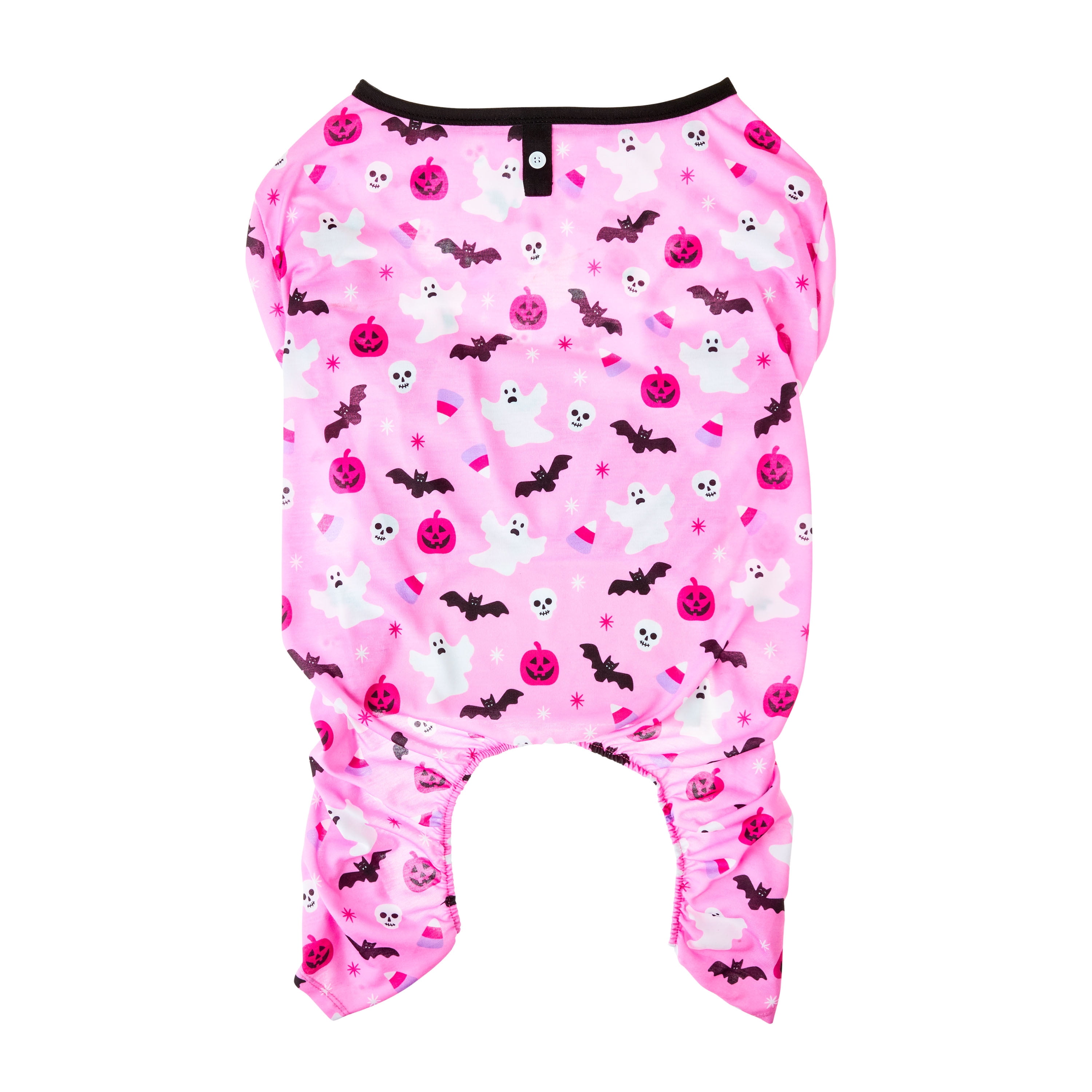 Spookadelic Splash - Dog Pajama with Orange Neck & Trim/Sleeves