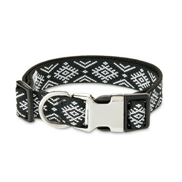Vibrant Life, Dog Collars, Diamond Print Fashion Dog Collar, Multi-Color, Medium